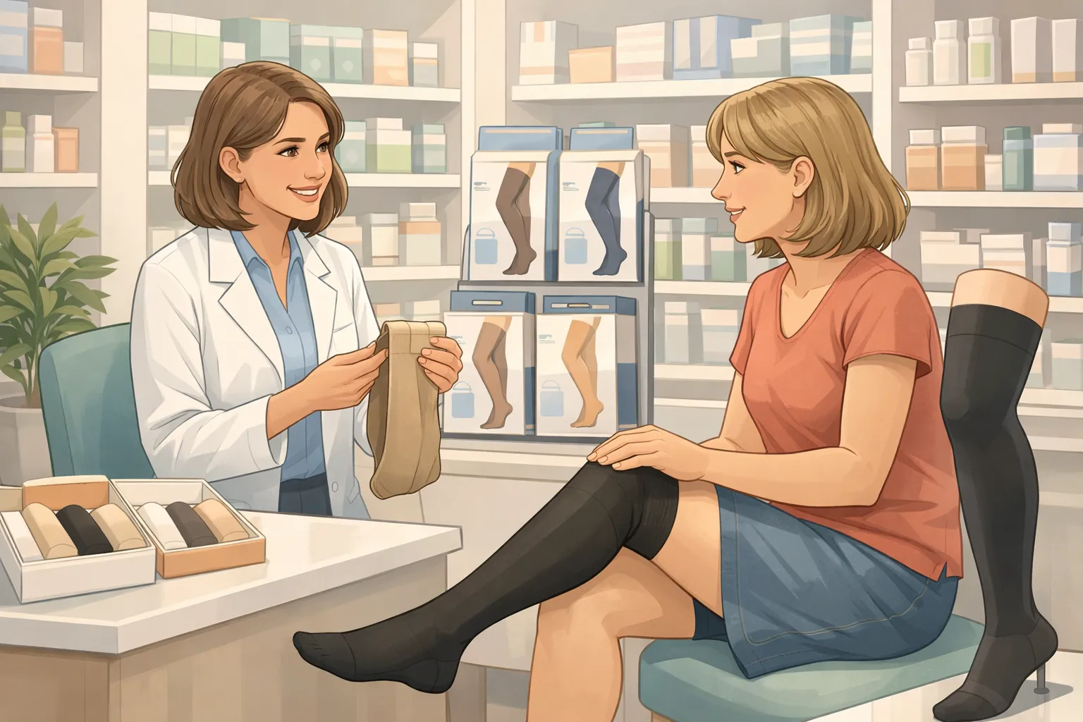 Bas de contention à Quimper | Prise de mesure et conseil en pharmacie