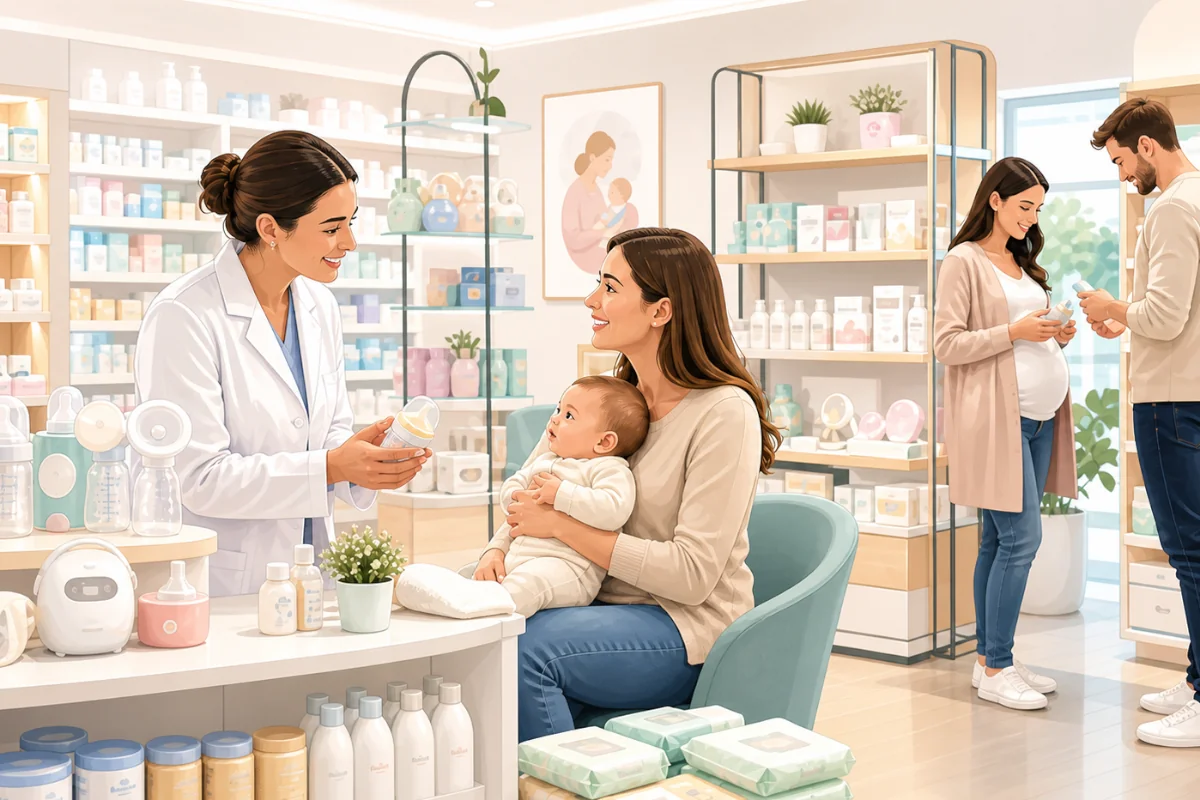 Espace maman-bébé à la Pharmacie de Kernisy à Quimper