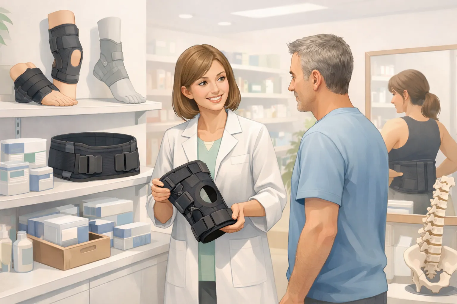 Orthopédie en pharmacie à Quimper | Attelles, orthèses, conseil