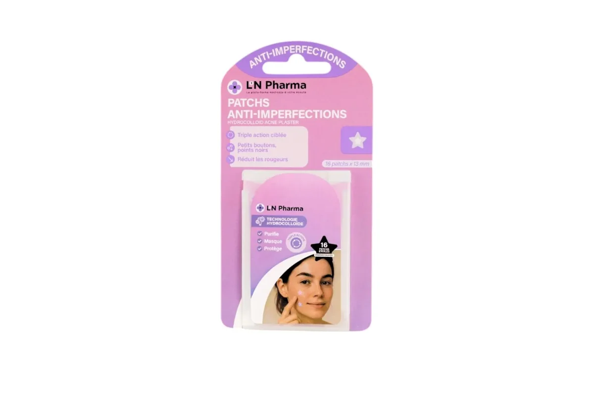 Patchs anti-imperfections en forme d'étoiles colorées L2N Pharma