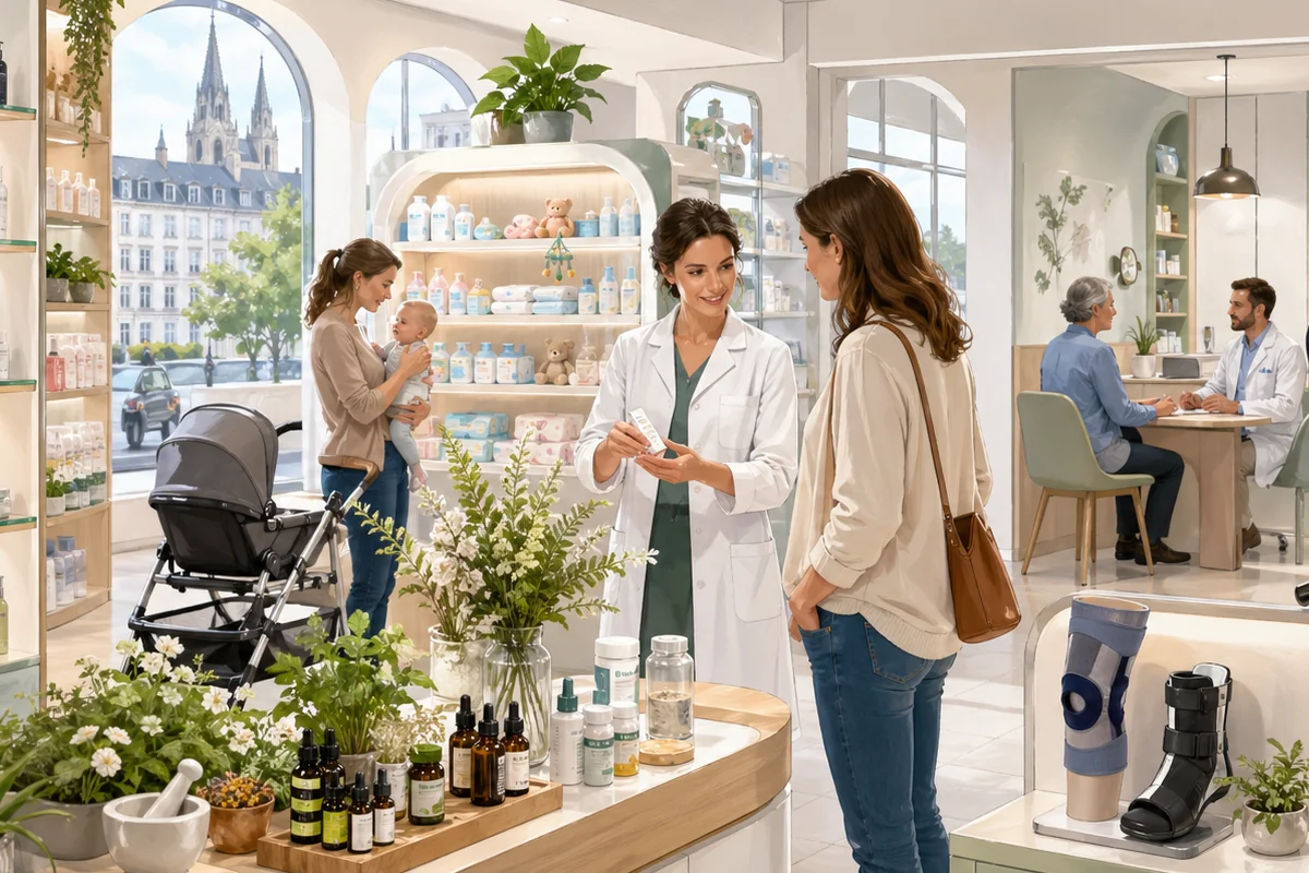Vue de la Pharmacie de Kernisy à Quimper